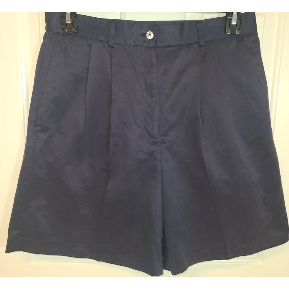 Ping Women's Golf Shorts Navy Size 12 Pleated Front 6.5 inch inseam EXCELLENT